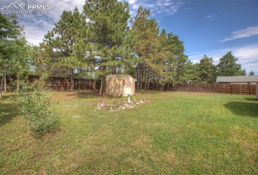 The spacious and level yard is completely surrounded by privacy fencing.
