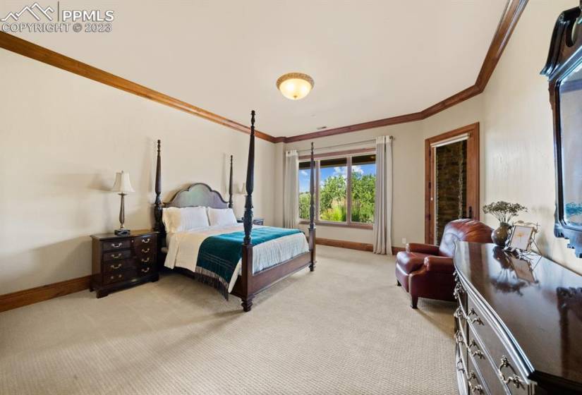 Another spacious basement bedroom that enjoys access to the downstairs deck