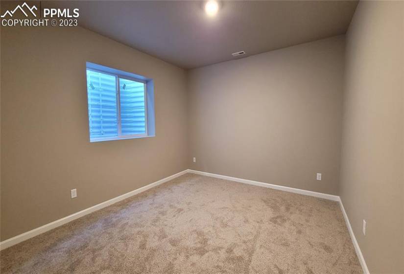 3rd Bedroom, located in the basement!