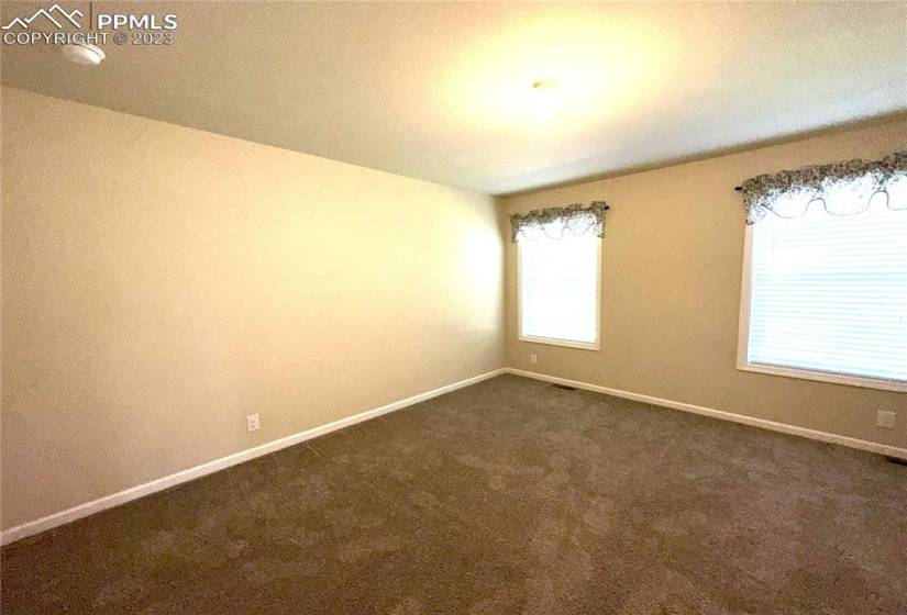 Large second bedroom with walk-in closet