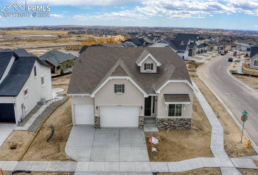 Hillingdon II-Ranch Plan-European Elevation-3 Car Garage-10' Ceilings on Main-Finished Garden Level Basement with 9' Ceilings-Energy Rated-Corner Lot-Desirable Highline at Wolf Ranch Community!