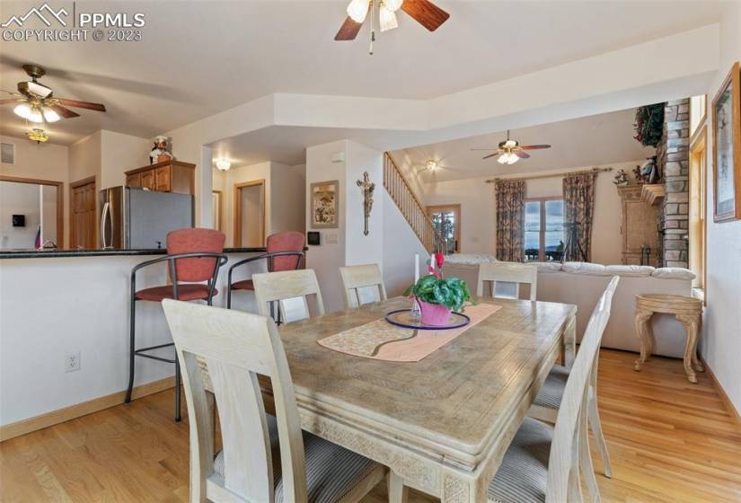 Dining room off of kitchen opens to Great Room