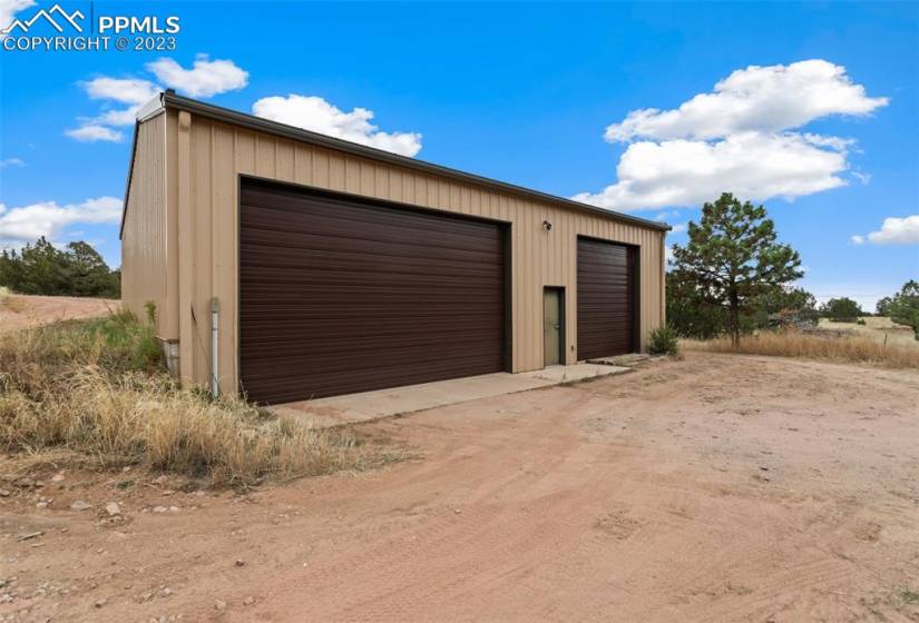 Oversized doors on metal building