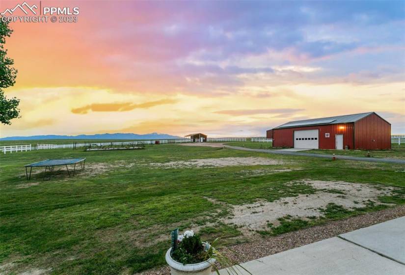 Pole Barn and horse stables