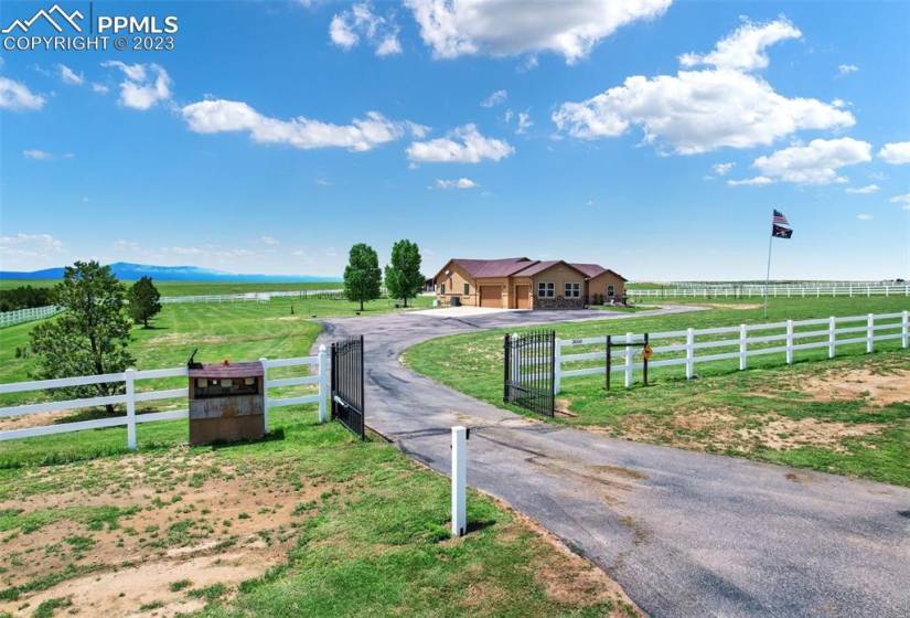 Gated Entrance into property