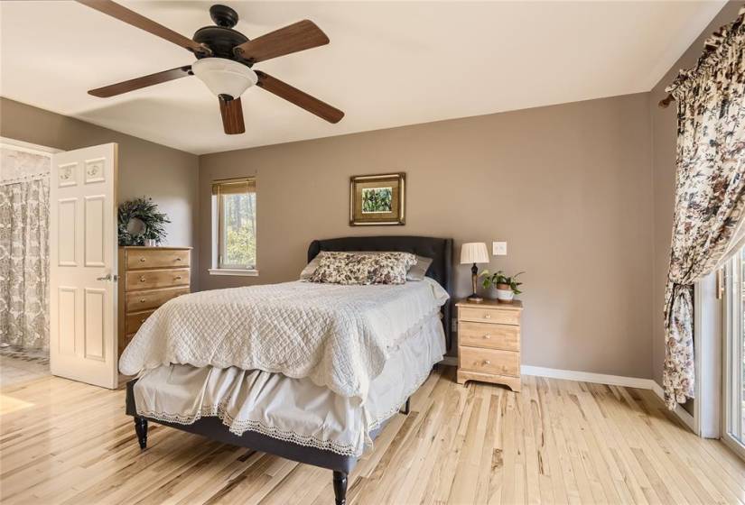 Master Bedroom with Hickory Flooring