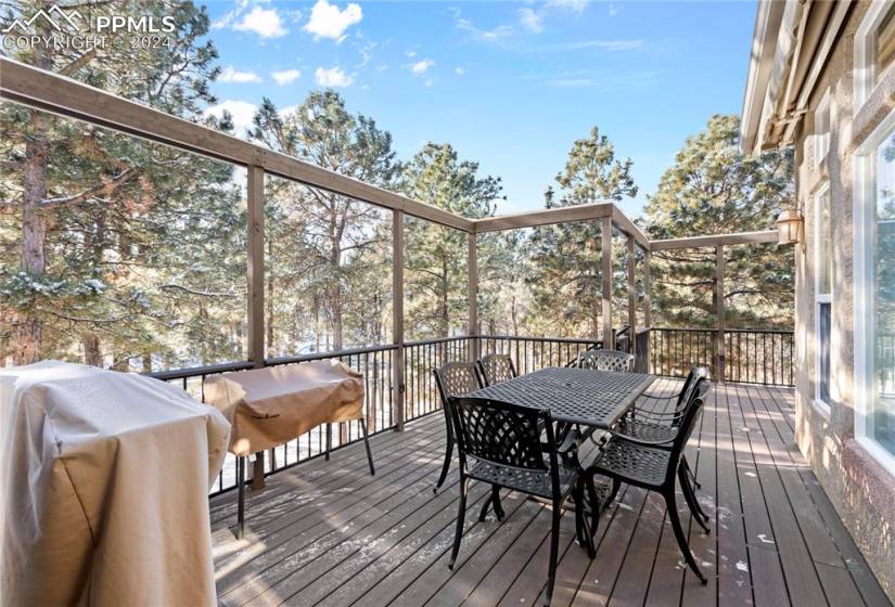 Large composite deck with great views