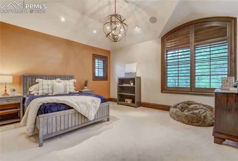 Spacious Upper level bedroom #3 with private bath and walk-in closet