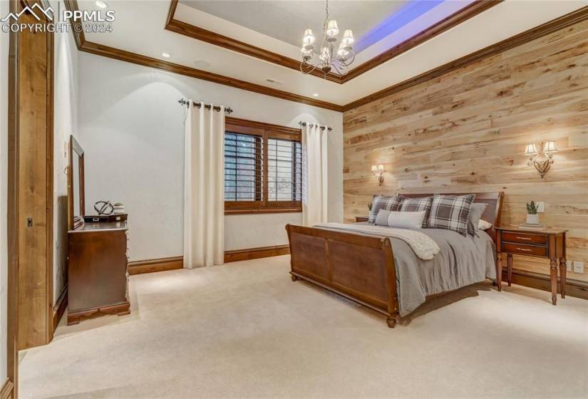 Bedroom located in basement with walk-in closet and fantastic shower!