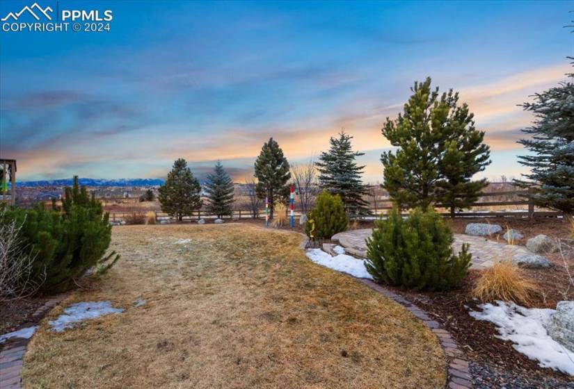 Backyard patio for relaxation and to enjoy the Colorado sunsets.