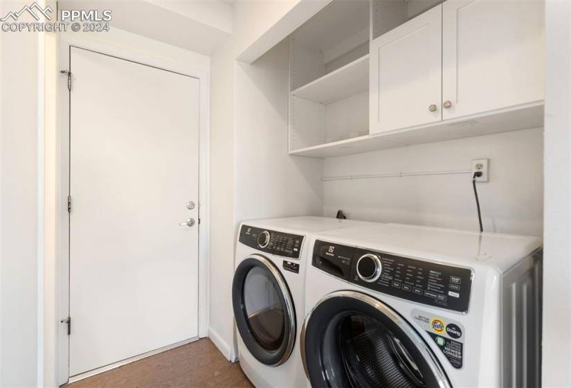 Washer and dryer on the main level are included.
