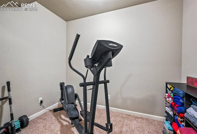 Exercise room or storage room