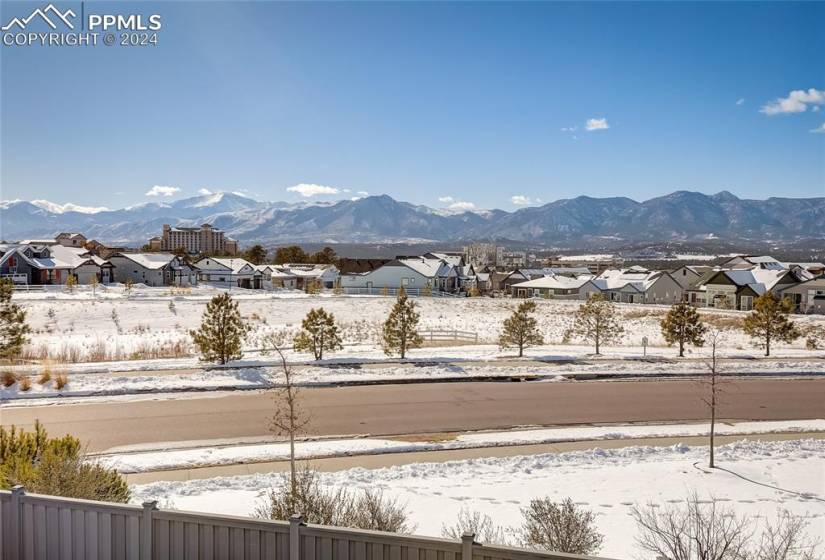 Across from the Air Force Academy, Pikes Peak and Front Range Views