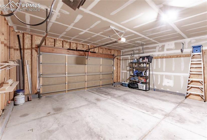 Garage- all storage and workbench stays!