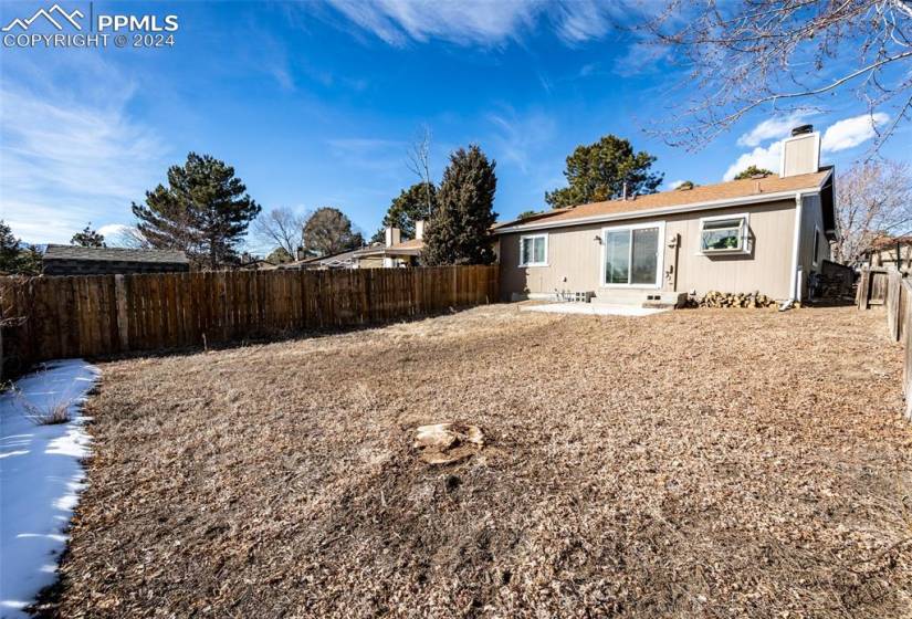 Rear view of house featuring a patio