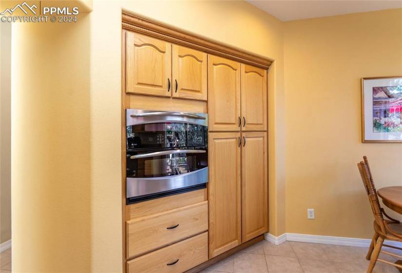 Kitchen with large pantry