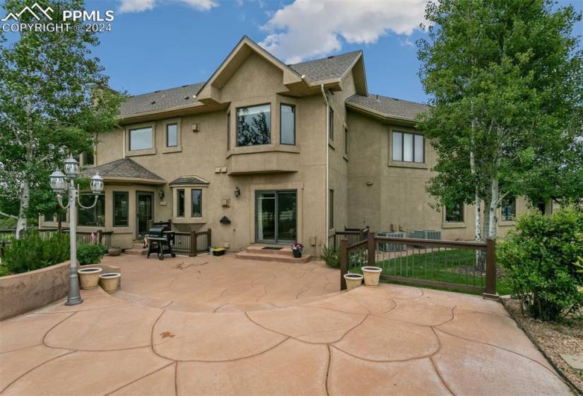 Back of house with a patio