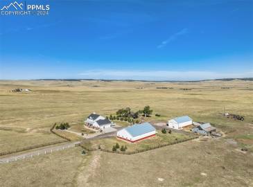 Drone / aerial view with a rural view