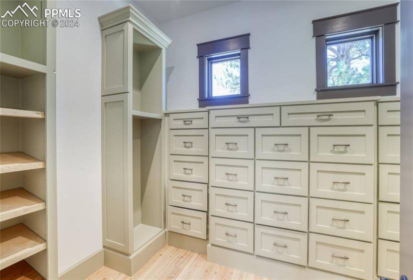 1st Floor Walk-In Closet with Built-ins