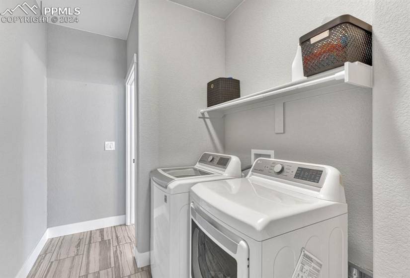 Laundry with washer and dryer and hookup for a washing machine