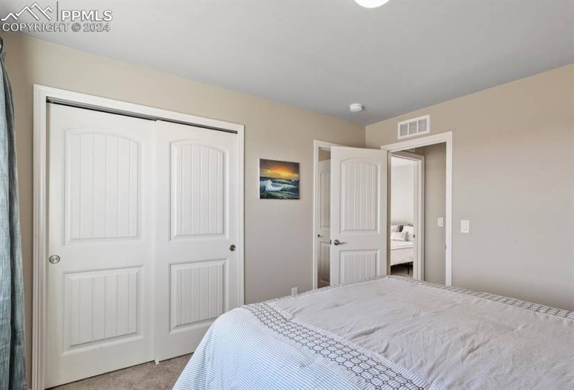 Light carpet and neutral colors throughout