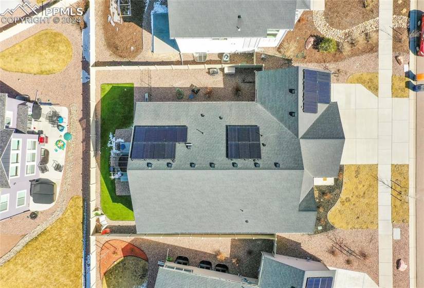 View of drone / aerial view- SOLAR PANELS