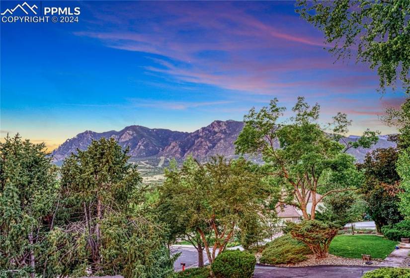 Glorious Cheyenne Mountain Is Your View From The Front