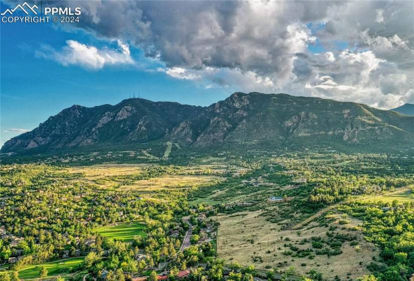The View! Cheyenne Mountain, Broadmoor Ski Slope/Golf Course and Will Rogers Shrine