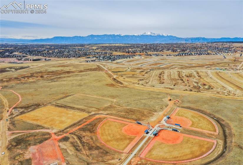 The 215-Acre Falcon Regional Park which will Boast 6 Baseball Fields, a Dog Park for 4-Legged Family Members + a Splash Park (Currently in Development)
