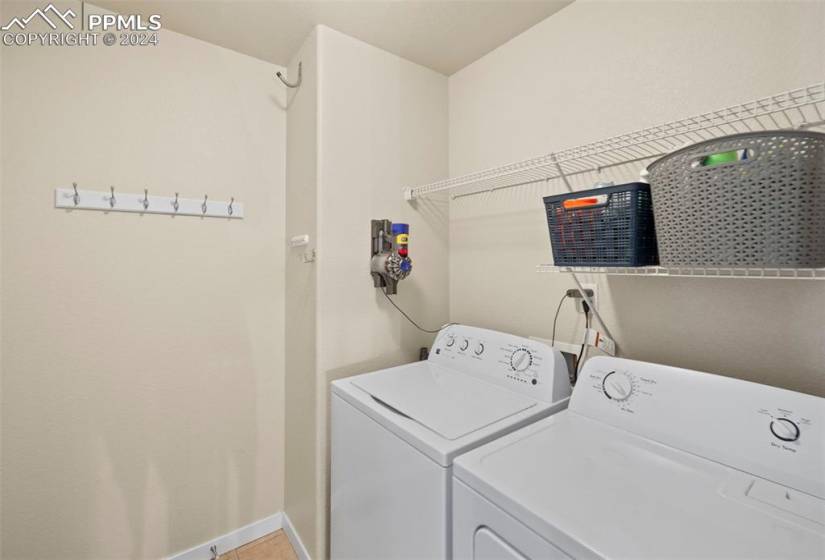 Laundry conveniently upon entry from garage.