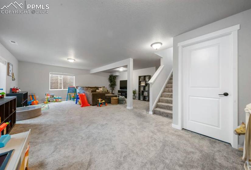 Huge basement is great for kids, entertaining or homeschooling!