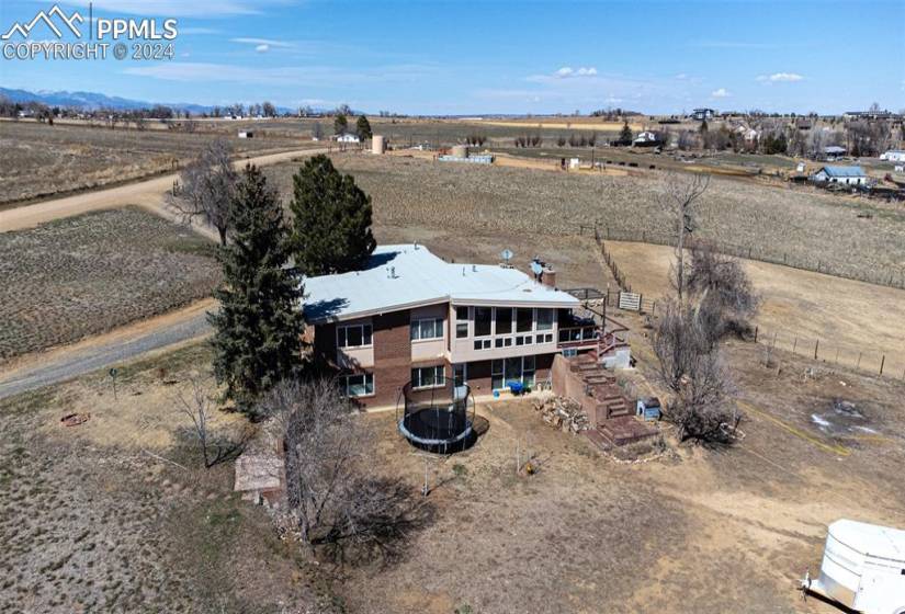 Drone / aerial view with a rural view