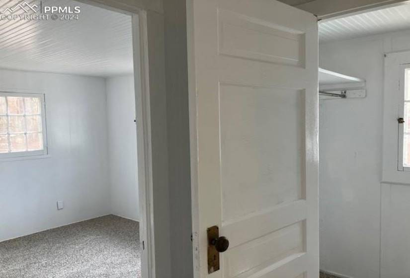 Front bedroom leads to a walk-in closet