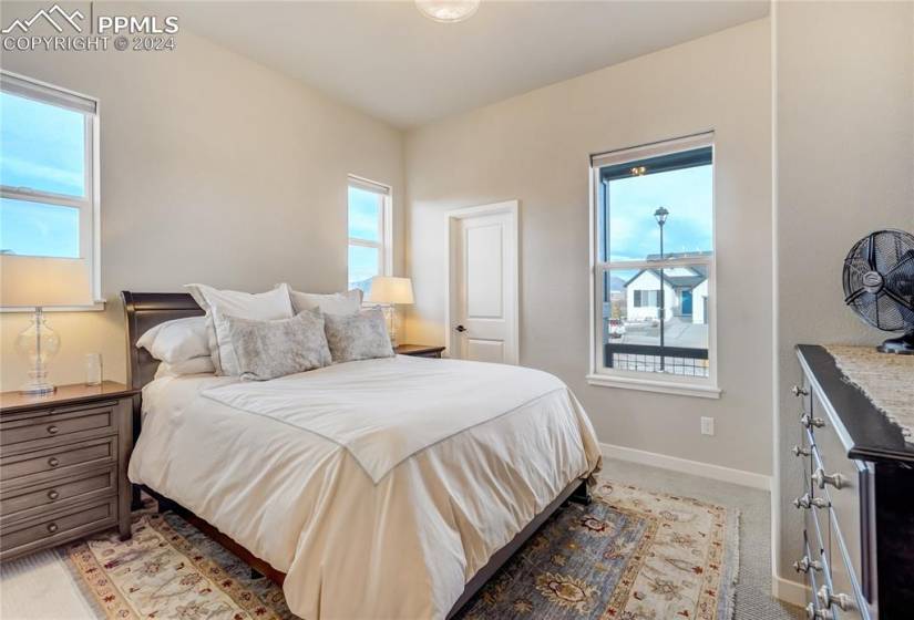 Main Level Junior Suite with Views of Mountain Range, Attached 3/4 Bath + Walk-in Closet