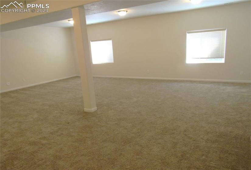 Huge family room in basement level.