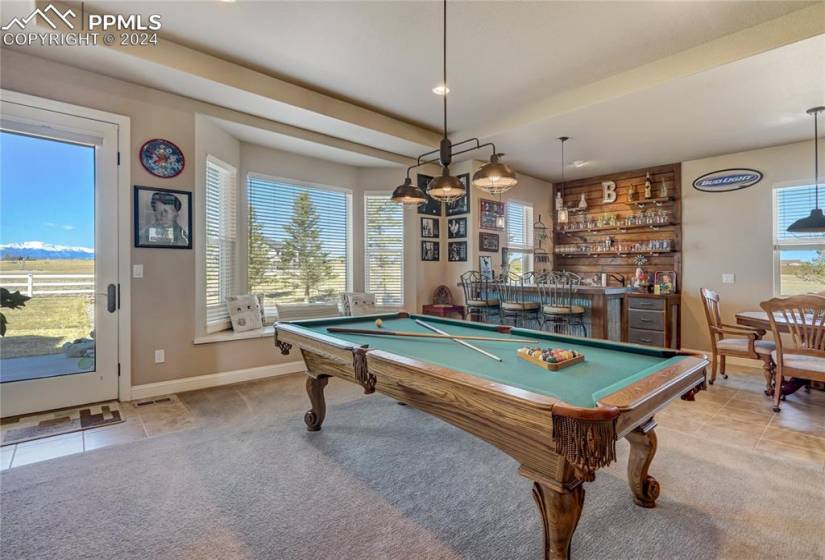 Custom Wet-Bar, Room for a Pool Table + Gaming Table or Whatever you Desire