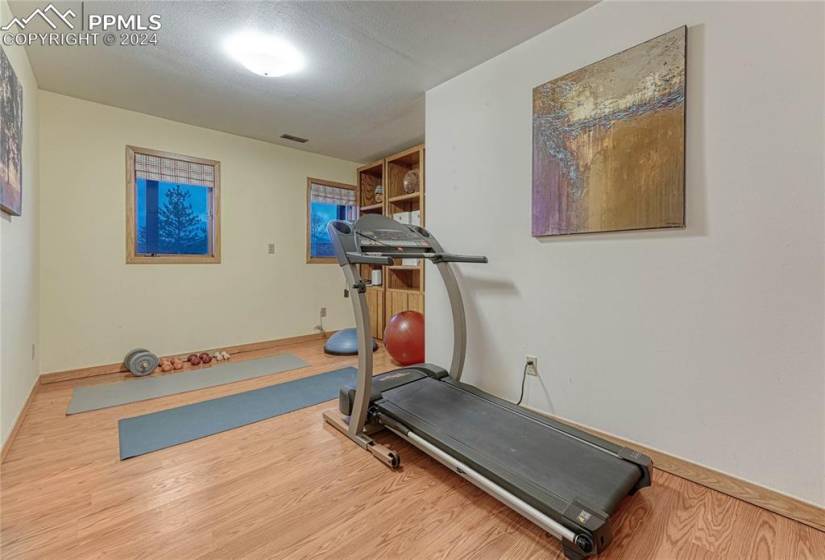 Used as an exercise room