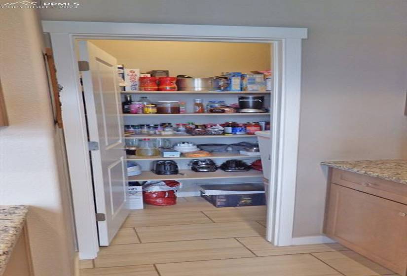 Kitchen, walk-in pantry
