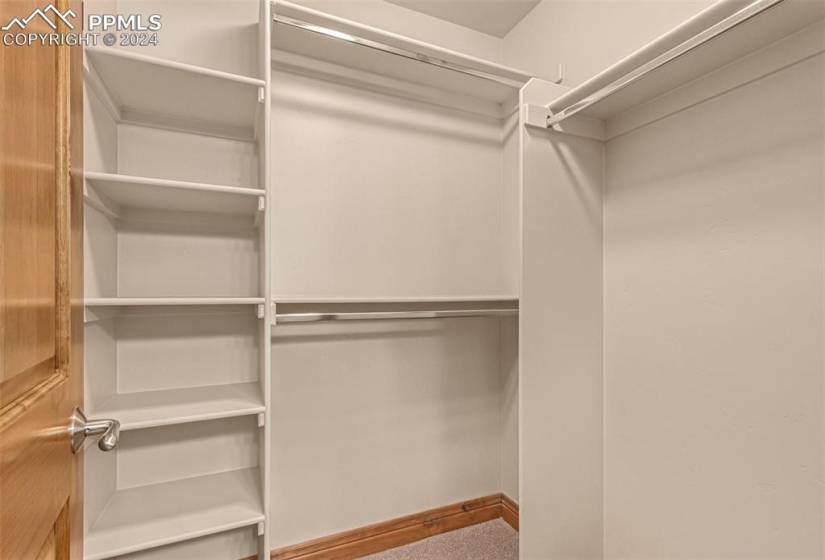 Walk-in closet.