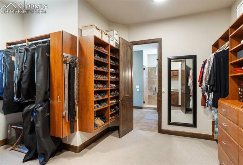 Large walk-in closet in Master bedroom